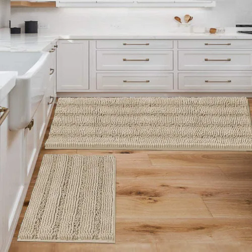 Miniatura 197 de H.VERSAILTEX - Alfombras de baño, juego de 2 piezas, alfombra de contorno para baño, juego de alfombras para inodoro, alfombra antideslizante