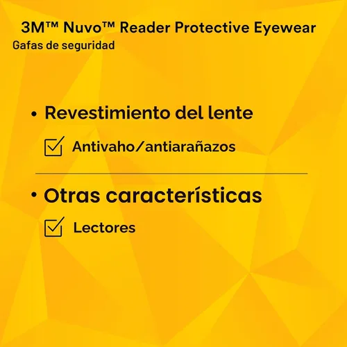 Miniatura 13 de Gafas de protección 3M Nuvo Reader, Transparente, 1