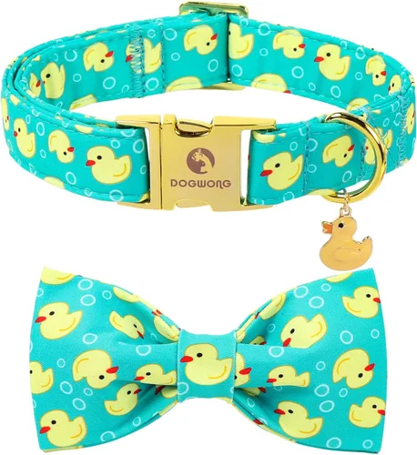 Miniatura 49 de DOGWONG Collar de perro arcoíris con bonito lazo para el Mes del Orgullo LGBT - Collar ajustable y cómodo para perros grandes, medianos y pequeños