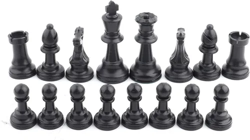 Miniatura 4 de Zer one Juego de ajedrez piezas de ajedrez de plástico juego internacional de ajedrez blanco y negro