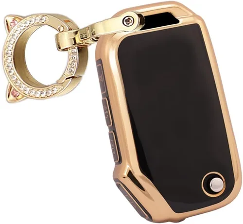 Miniatura 12 de ontto Funda para llavero de 4 botones para Kia, compatible con llave remota plegable, suave y duradera, funda de llave de TPU para Kia Seltos Forte