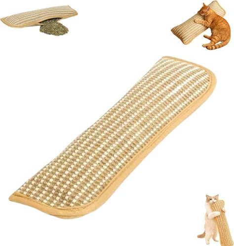 Almohada Kicker con hierba gatera, juguete interactivo para masticar, almohada con hierba gatera, sisal suave, resistente a arañazos y mordeduras
