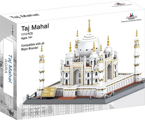 Miniatura 5 de Apostrophe Games Taj Mahal Set de Bloques de Construcción (1,113 Piezas) Serie de Monumentos Famosos de la India Modelo del Taj Mahal para Niños