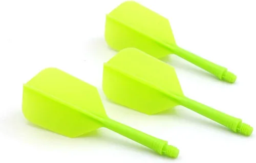 Miniatura 4 de CUESOUL ROST - Astil y plumas de dardos integrados de forma media y delgada, juego de 3 piezas Verde