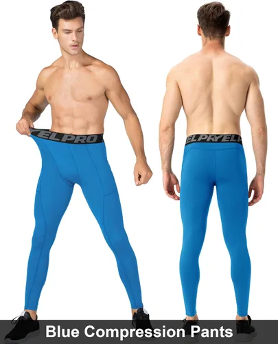 Miniatura 117 de SPVISE Pantalones de compresión para hombre, leggings para deportes, gimnasio, mallas atléticas frescas y secas, capa base para correr, fútbol