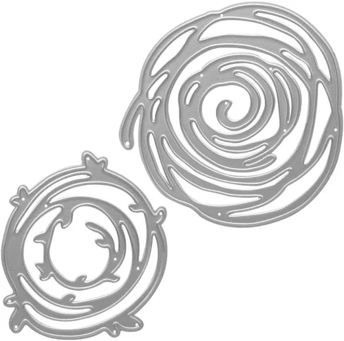 Troqueles de metal para cortar nido de pájaro, marco circular de nido de pájaro troquelado, plantillas en relieve, molde de plantilla para álbumes