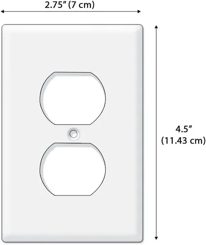 Miniatura 2 de WIRESTER Placa de pared dúplex con tapa de salida - Gallos de pollo de corral