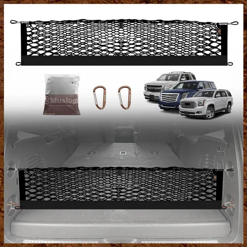 Miniatura 18 de Muslogy para Maverick - Accesorios de Red de Malla de Carga Extensible, Organizador de Maletero, Red de Malla Elástica para Cama de Carga