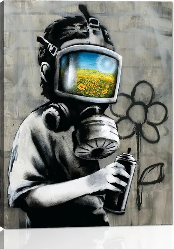 Miniatura 82 de Yatsen Bridge Arte Callejero Clásico Banksy Graffiti Arte de Pared Detrás de la Cortina Pósters Pinturas en Lienzo Imágenes de Graffiti Coloridas