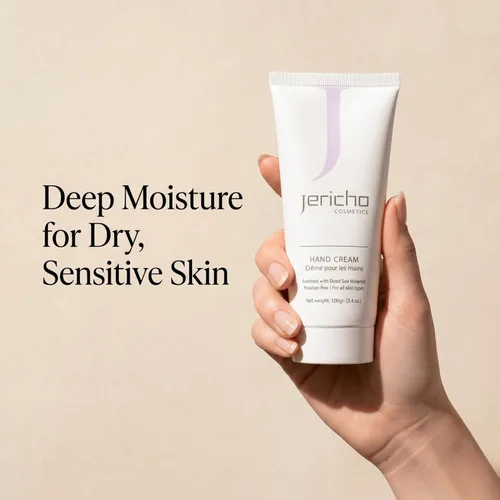 Miniatura 6 de Jericho Cosmetics Crema de manos – Hidratante y nutritiva con aloe, aceite de oliva y sales del mar muerto – Fórmula hidratante con hamamelis