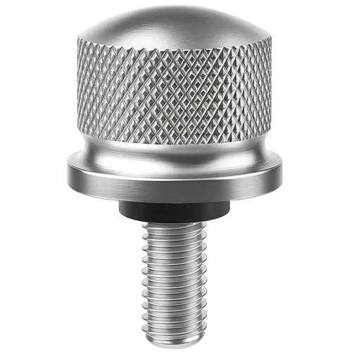 Miniatura 10 de Tornillo de perno de asiento de aleación de aluminio negro adecuado para Harley Davidson 1996-2024 (1 perno)