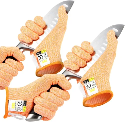 Miniatura 17 de Glove Station Guantes de corte ultra duraderos de la serie resistentes a los cortes, guantes de corte para chefs, barbacoa y cocina, protección