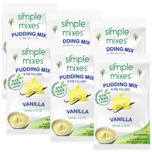 Miniatura 10 de Simple Mixes Mezcla Natural de Pudín Instantáneo y Relleno de Pastel, Aperitivo Saludable, Chocolate, Sin Gluten y Sin Colorantes, Sin Grasa ni