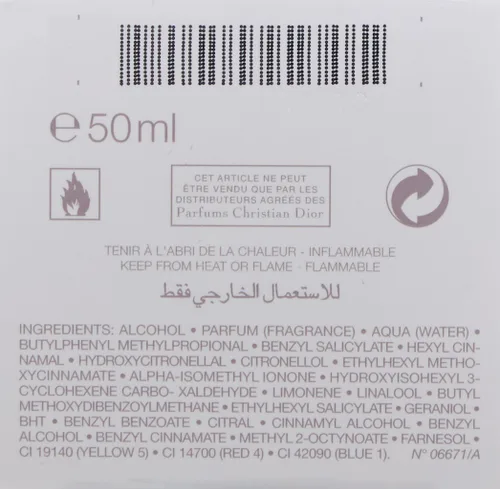 Miniatura 4 de J'Adore de Christian Dior para mujeres. Eau De Parfum con vaporizador, 1.7 oz/50ml