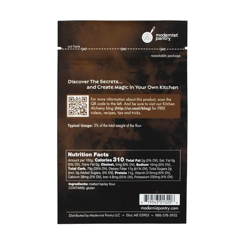 Miniatura 3 de Polvo de malta de cebada no diastásica Sin OMG Vegano OU Kosher Certificado - 50g/2oz
