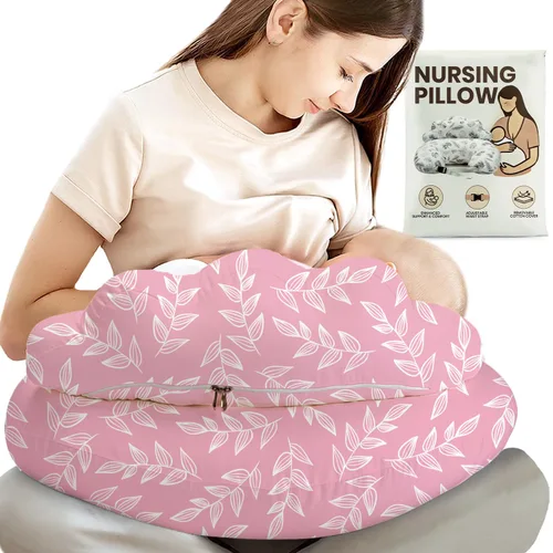 Miniatura 13 de Almohada de lactancia PILLANI para lactancia materna, almohadas de lactancia para el apoyo de la mamá y la comodidad del bebé, cubierta de algodón