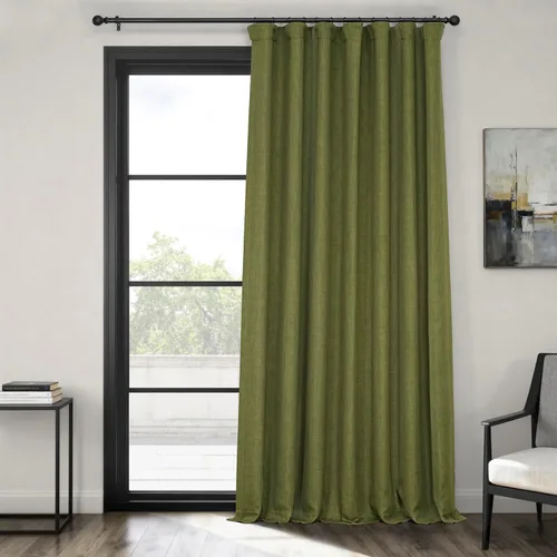 Miniatura 36 de HPD Half Price Drapes - Cortinas de lino sintético para sala de estar (2 paneles) - 100 pulgadas de ancho x 84 pulgadas de largo - Cortinas