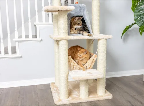 Miniatura 2 de Rascador Armarkat para gatos, estilo árbol, mueble Condo, con una altura de 60 pulgadas a 70 pulgadas