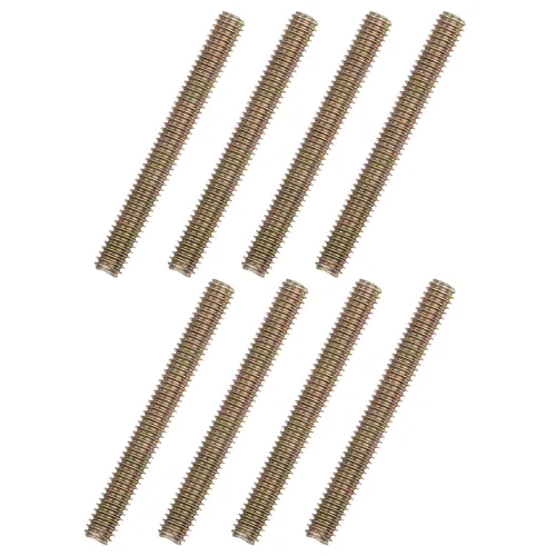 Miniatura 18 de uxcell 8 piezas de zinc de color totalmente roscado varilla 1/4"-20, 2" longitud, tornillo de rosca de acero al carbono para montaje de muebles