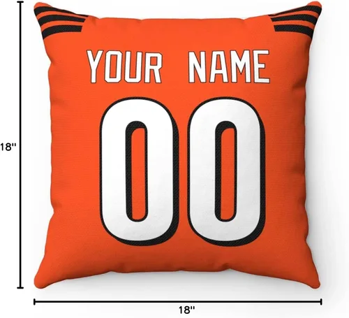 Miniatura 9 de ANTKING 2 paquetes de almohadas personalizadas con cualquier nombre y número para hombres, mujeres y niños Para Cincinnati