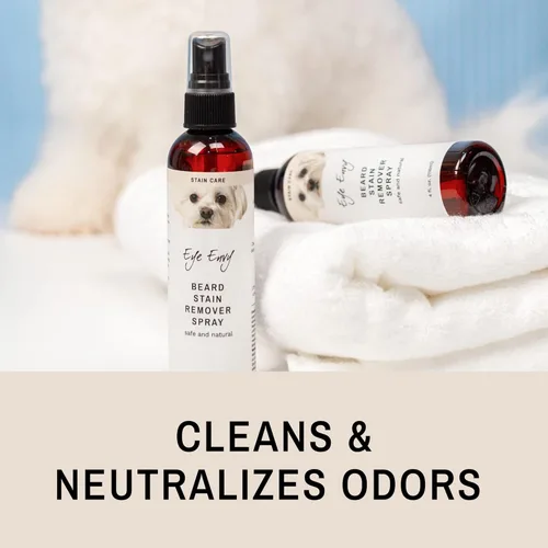 Miniatura 3 de Eye Envy Spray removedor de manchas de barba para perros/gatos. Natural, seguro. Elimina las manchas de babeo, saliva, alimentos, escorrentía