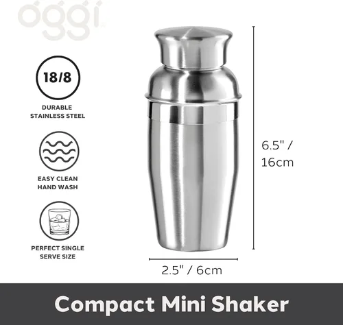 Miniatura 2 de Oggi Coctelera,1 onza líquida, acero inoxidable