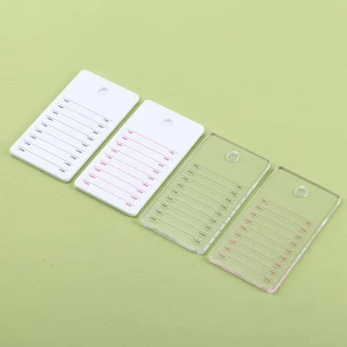 Miniatura 5 de Paleta de extensión de pestañas acrílicas, organizador de pestañas postizas, bandeja de pestañas, paleta de pegamento adhesivo, soporte individual