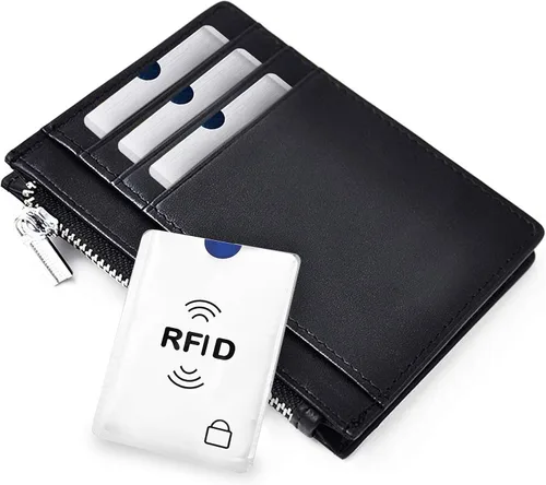 Miniatura 6 de SaiTech IT Juego de 10 fundas de bloqueo RFID, la mejor manera de proteger tus tarjetas del robo electrónico, diseño duradero, ligero y compacto