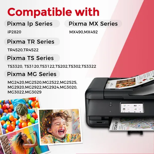Miniatura 2 de Ubinki Cartucho de tinta de color 246XL (paquete de 2) compatible con Canon 245 245XL Color 246 CL246 XL 244 244XL para MX490 MG2522 MX492 TR4520