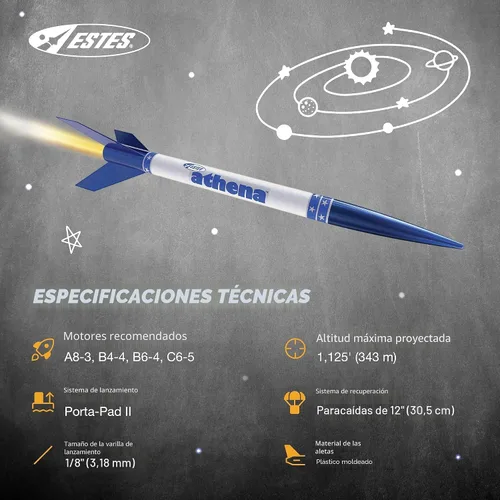 Miniatura 5 de Estes 2452 Athena cohete volador