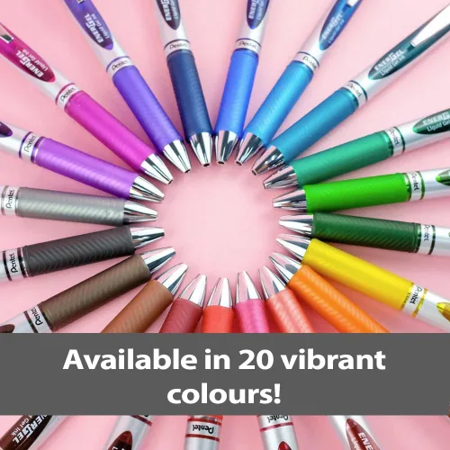 Miniatura 6 de Pentel EnerGel BL77-D - Bolígrafo de tinta de gel con mecanismo de botón (0.014 in, 12 unidades), color verde