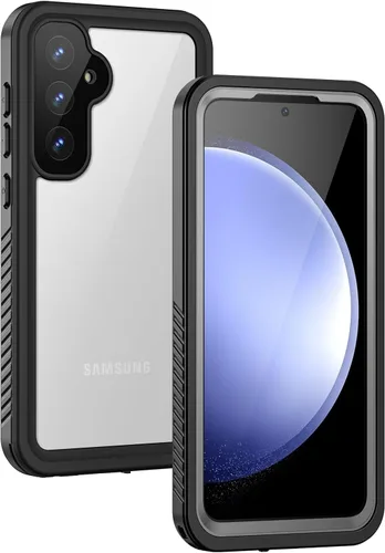 Miniatura 10 de Lanhiem Funda para Samsung Galaxy S24 FE, IP68 impermeable a prueba de polvo con protector de pantalla integrado, funda protectora de cuerpo Negro