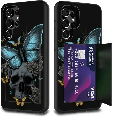 Miniatura 14 de Funda híbrida de doble capa con función atril para Samsung Galaxy A16 5G de 6.9 pulgadas, diseño de vaca con bandera estadounidense