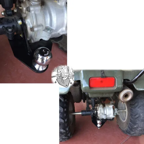 Miniatura 3 de NIXFACE Enganche de remolque ATV resistente para Honda Recon 250 TRX250 1997-2023 con hardware
