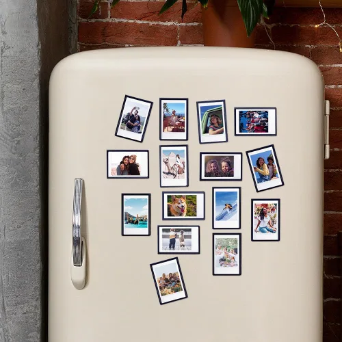 Miniatura 5 de Orga'Neat - Marco de fotos magnético de 2 x 3 para refrigerador de Fujifilm Instax Mini película instantánea, marcos magnéticos para nevera, pequeño