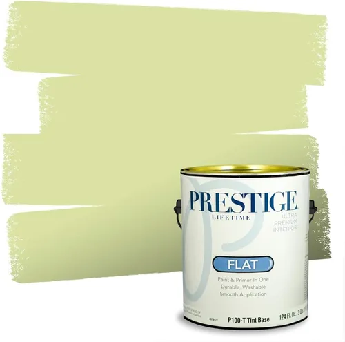 Miniatura 219 de PRESTIGE Pinturas Pintura interior e imprimación en uno, 1 galón, cáscara de huevo, aventura