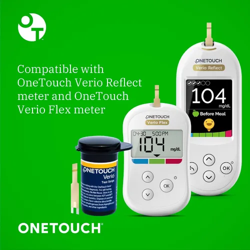 Miniatura 5 de OneTouch Verio - Tiras de prueba para diabetes, paquete de 60 unidades, para monitor de azúcar en sangre, pruebas de autoglucosa en el hogar, 2