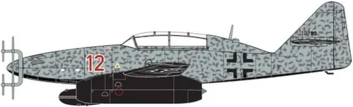 Miniatura 11 de Airfix Messerschmitt Me 262B-1a 1:72 Kit de modelo de plástico para aviones militares A04062