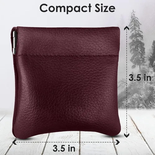 Miniatura 12 de Monedero clásico a presión, de cuero, para hombre de Nabobb, negro