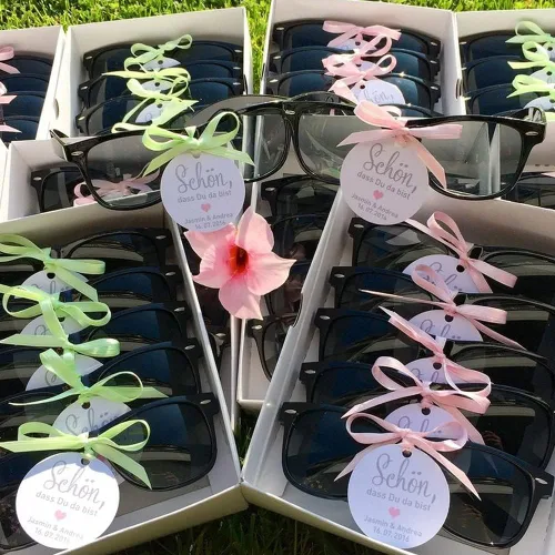 Miniatura 36 de Suministros para regalos de fiesta de colores neón Paquete de 8 gafas de sol unisex