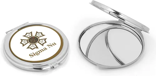 Miniatura 12 de Sigma Nu Fraternity Compact Cosmetic Double Makeup Pocket Round Portable Mirro (Sigma Nu #1)
