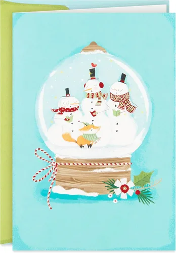 Hallmark Tarjetas de Navidad en caja, muñecos de nieve (16 tarjetas y 17 sobres)