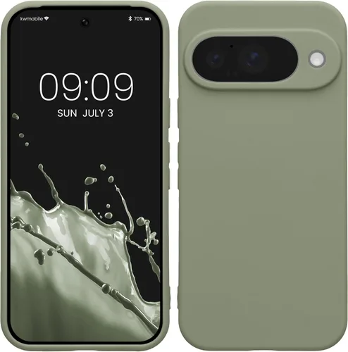 Miniatura 69 de kwmobile Funda compatible con Google Pixel 9 Pro - Funda protectora delgada de TPU para teléfono - Acabado mate suave - Negro mate