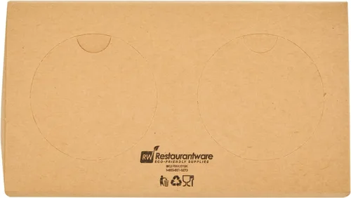 Miniatura 22 de Restaurantware Bio Tek - Loncheras de papel de 8.75 x 4.25 x 8 pulgadas con asas, 100 recipientes desechables de papel kraft para alimentos