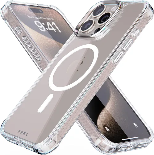 Miniatura 16 de Phone REBEL - Funda transparente para iPhone 14 Plus [Serie esmerilada Gen-4], textura mate translúcida, no se pone amarilla, protectores a prueba