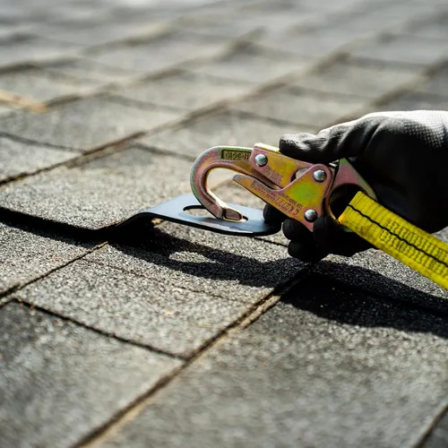 Miniatura 2 de Tie Down Anclaje de techo con clip de enganche, paquete de 3 – Anclajes de techo para seguridad de techo y protección contra caídas Puntos