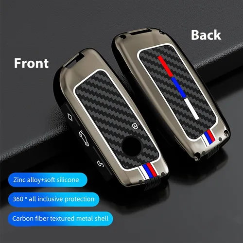 Miniatura 3 de OLLEN Funda para llavero de aleación de zinc pesada, apta para BMW 2023 ~ en adelante 5/7 Series 740i 760i X1 X2 X3 X3 X5 X6 X7 XM IX IX IX3 I5 I7