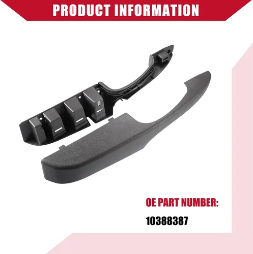 Miniatura 7 de Manijas de puerta izquierda derecha/interior para Chevy Express 1500 2003-2014 / Durable/plástico / 1 par/gris