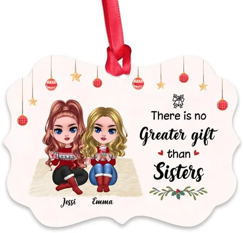 Miniatura 11 de Gossby Adorno de Navidad personalizado para mujeres, regalo de amistad de Navidad personalizado para mujeres con nombre, regalo de Navidad