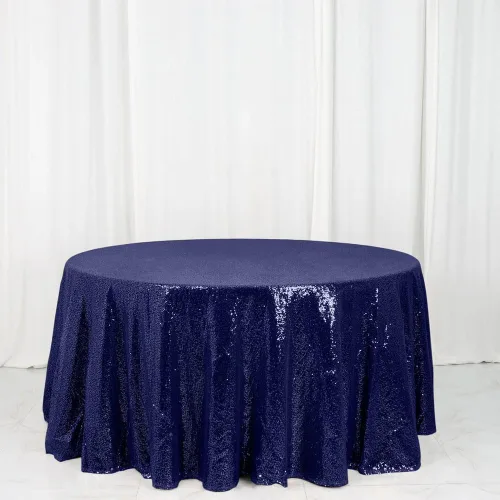 Miniatura 13 de Tableclothsfactory Luxury Collection - Manteles redondos de lentejuelas de 108 pulgadas, color dorado